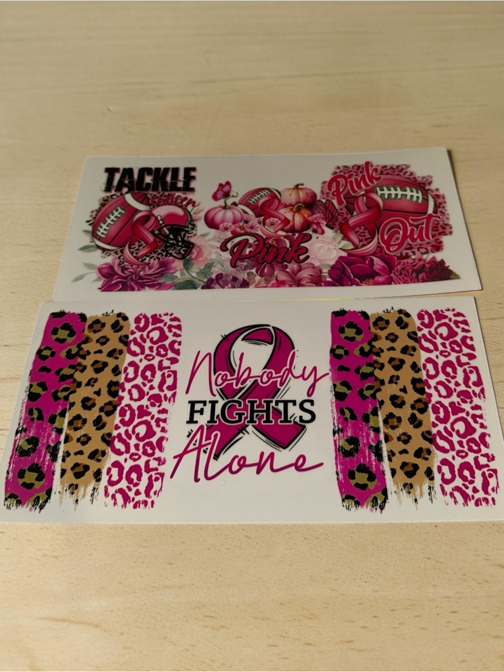 Pink Breast Cancer Awareness Decal Set